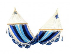 Large Crocheted Trim Hammock