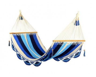 Large Crocheted Trim Hammock