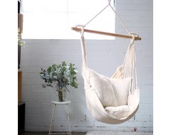 Natural Noosa Cotton Hammock Chair Swing