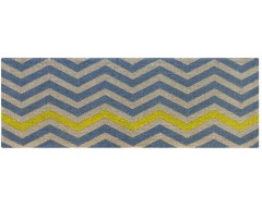 Yellow Chevron Doormat