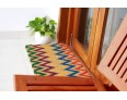 Multi-Coloured Chevron PVC Backed Doormat