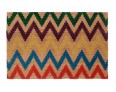 Multi-Coloured Chevron PVC Backed Doormat