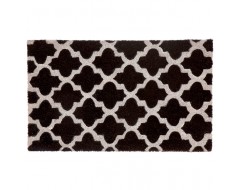 Black  White Girih Tile Doormat