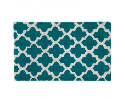 Blue  White Girih Tile Doormat