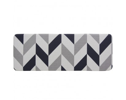 Grey Herringbone Reversible House Mat