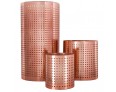 3 Piece Copper Candle Holder Set