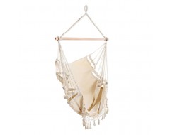 Creamy White Hanging Hammock Chair