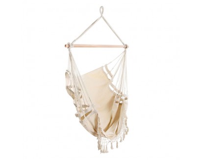 Creamy White Hanging Hammock Chair