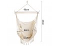 Creamy White Hanging Hammock Chair