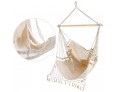 Creamy White Hanging Hammock Chair