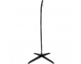 Black C-Frame Steel Outdoor Hammock Stand