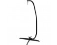 Black C-Frame Steel Outdoor Hammock Stand