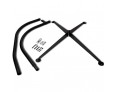 Black C-Frame Steel Outdoor Hammock Stand