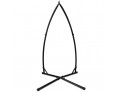 Black A-Frame Steel Outdoor Hammock Stand