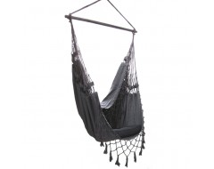 French Provincial Hanging Hammock Chair Charcoal