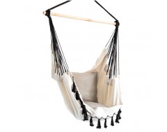 Soho Cream Hammock with Black Rope