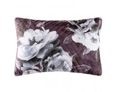 Monochrome Beatrice Quilted Velvet Cushion