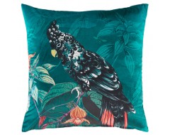 Printed Charlie Square Velvet Cushion