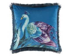 Peacock Pavo Velvet Cushion