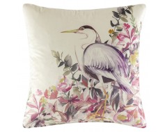 Watercolour Bird Velvet Cushion