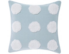 Blue  White Haze Cotton Cushion