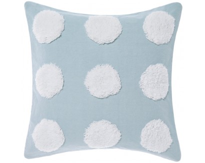 Blue  White Haze Cotton Cushion