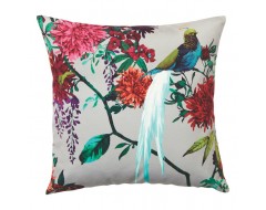 Ivory Chintz Velvet Cushion