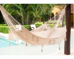 Cotton Hammock with Fringe in Cream