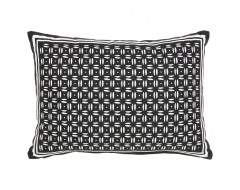 Neku Black Cotton Cushion