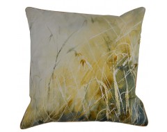 Brown Grass Cotton Cushion